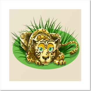 Cheetah with Green Eyes Posters and Art